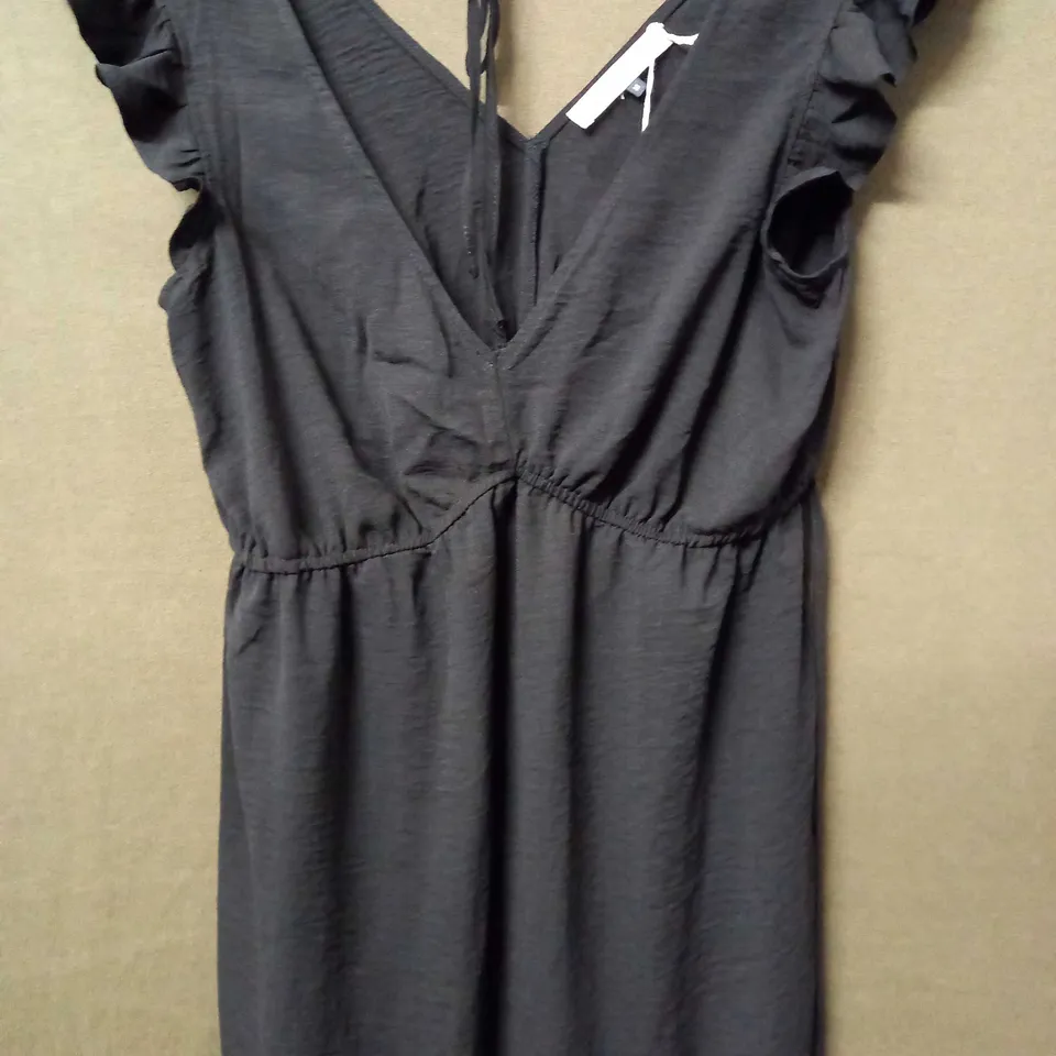 MAISON DE NIMES  V-NECK MIDI DRESS IN BLACK - M