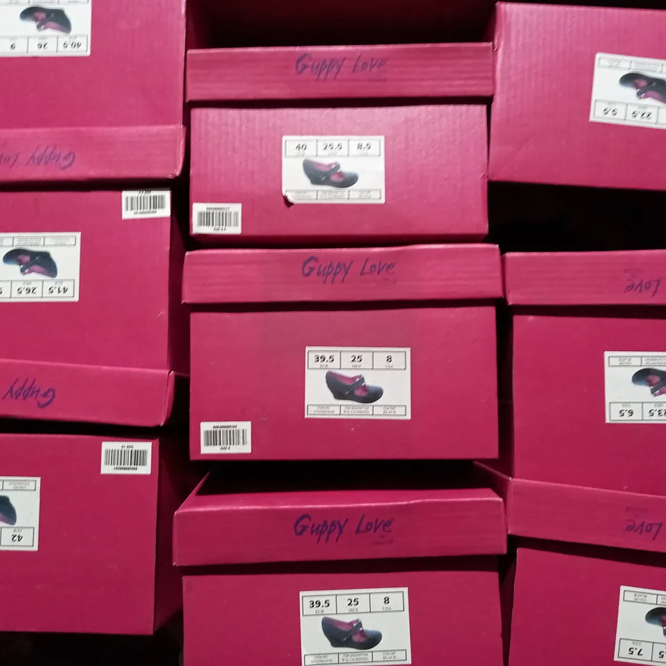 APPROXIMATELY 9 BOXED PAIRS OF GUPPY LOVE BY BLOWFISH WEDGE SHOES IN VARIOUS SIZES TO INCLUDE SIZE 39.5EU