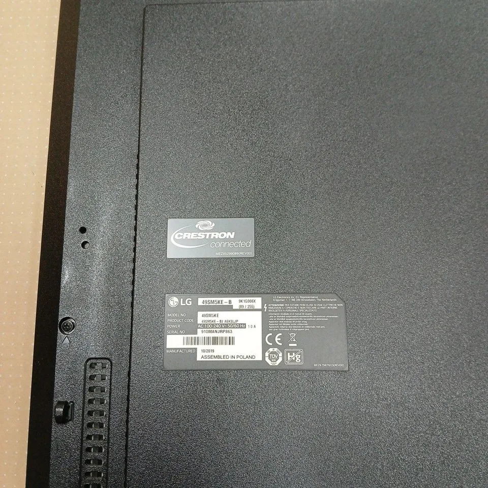 LG 49MS5KE-B 49-INCH DISPLAY MONITOR BOXED. NO POWER SUPPLY OR ACCESSORIES.