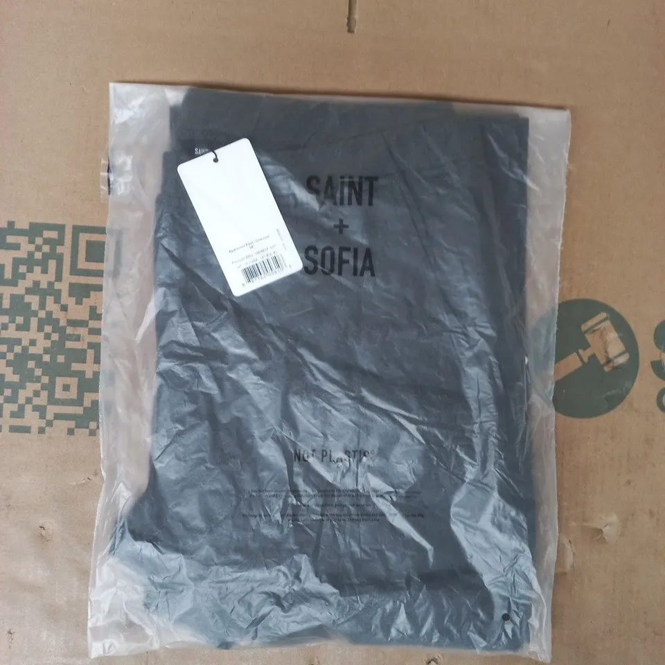 BAGGED SAINT + SOFIA APARTMENT PANTS IN CHARCOAL SIZE 34"