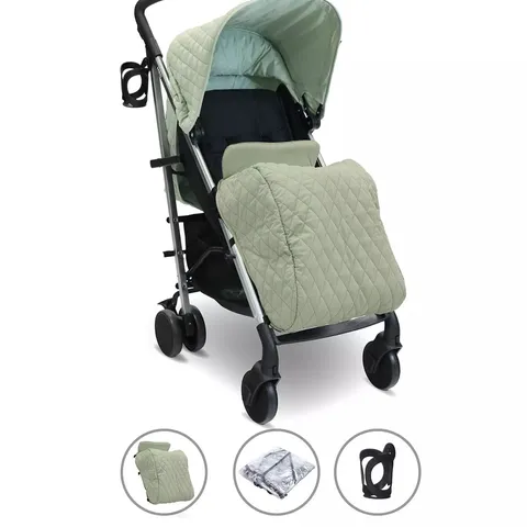 BOXED MY BABIIE MB51 PLUS STROLLER - SAGE GREEN - COLLECTION ONLY