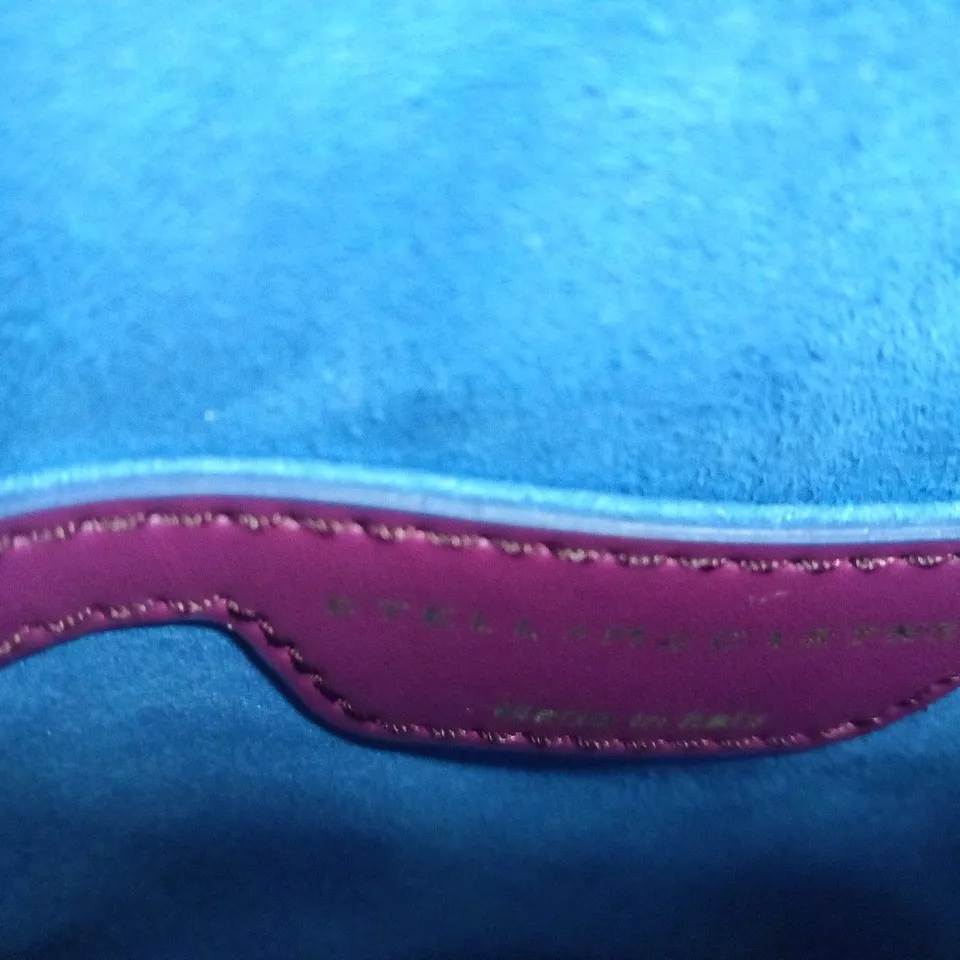STELLA MCCARTNEY CAVENDISH BLUE STARS PURPLE CLUTCH BAG