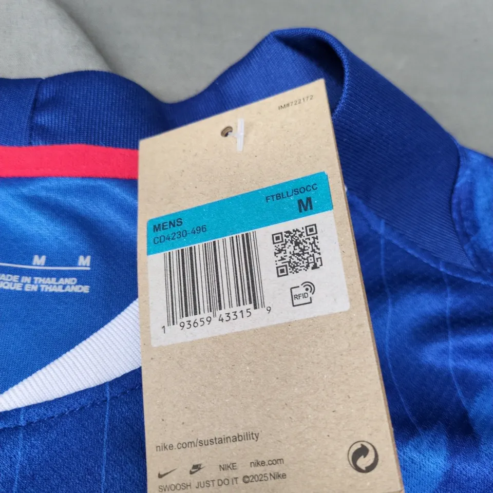 NIKE CHELSEA FC MEN'S FOOTBALL SHIRT – BLUE, DRI-FIT, SIZE M