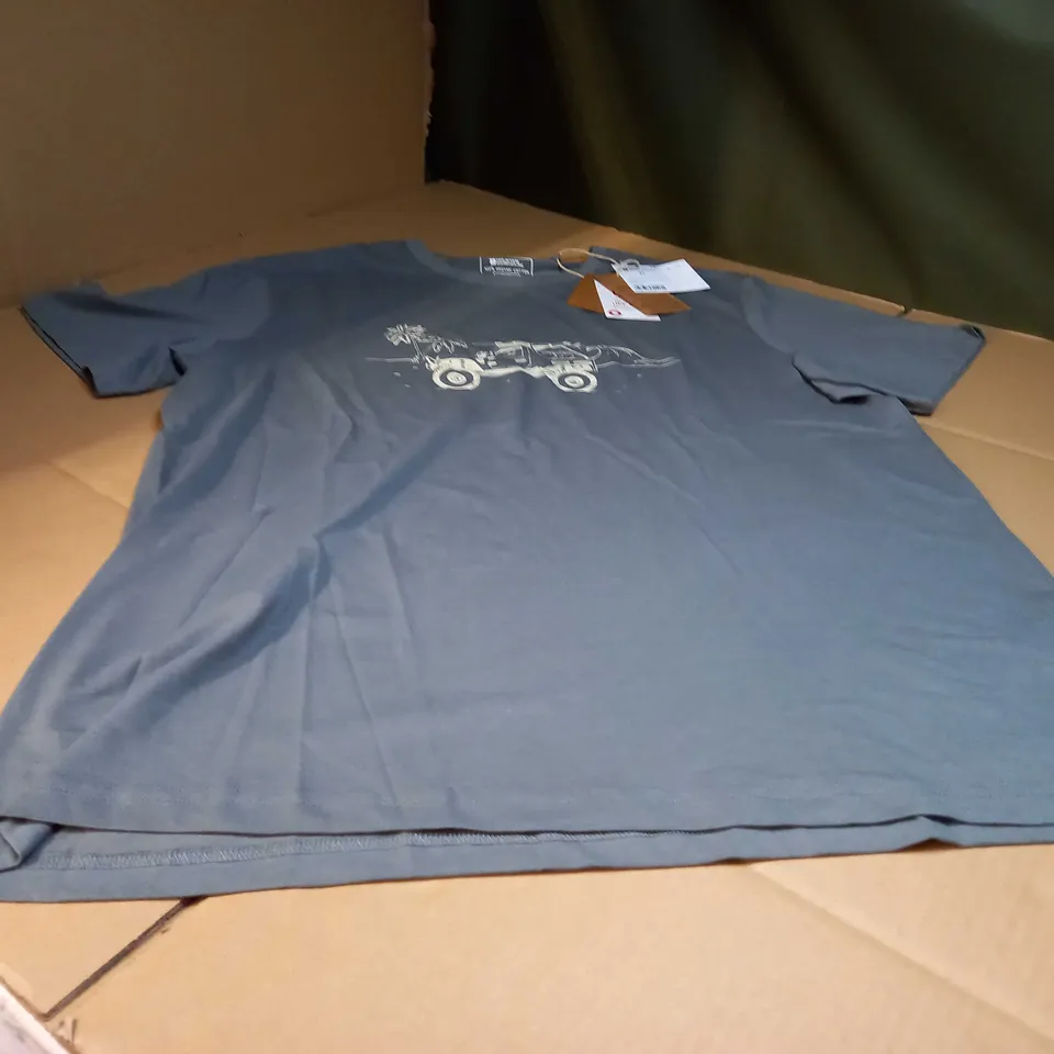 MOUNTAIN WAREHOUSE CHARCOAL OCEAN DRIVE T-SHIRT - XL