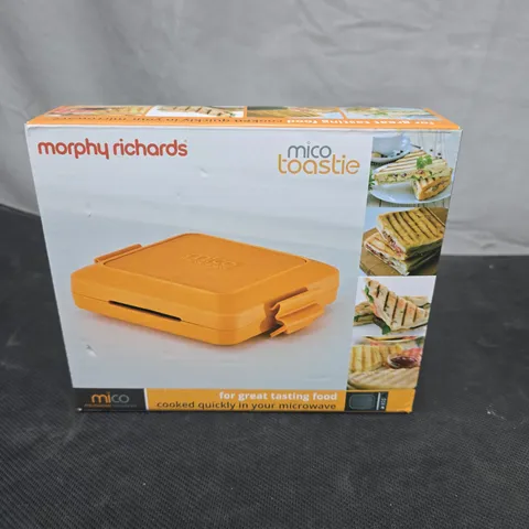 MORPHY RICHARDS MICO TOASTIE MICROWAVE SANDWICH TOASTER – BOXED, ORANGE