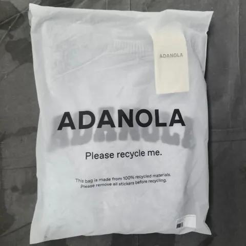 ADANOLA VARSITY OVERSIZED KNIT SWEATSHIRT IN GREY SIZE UNSPECIFIED