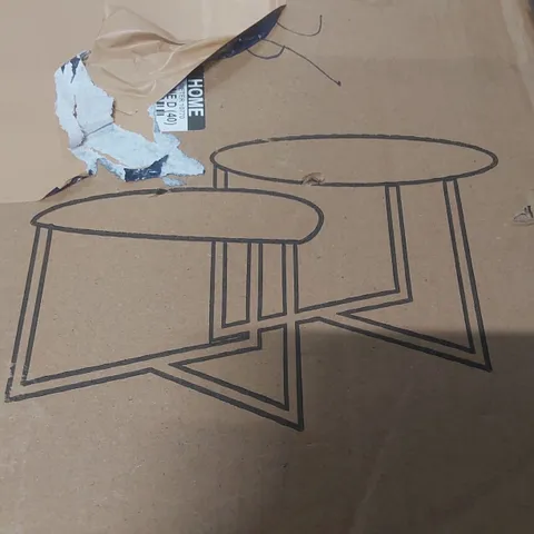 BOXED NESTING COFFEE TABLE - BLACK