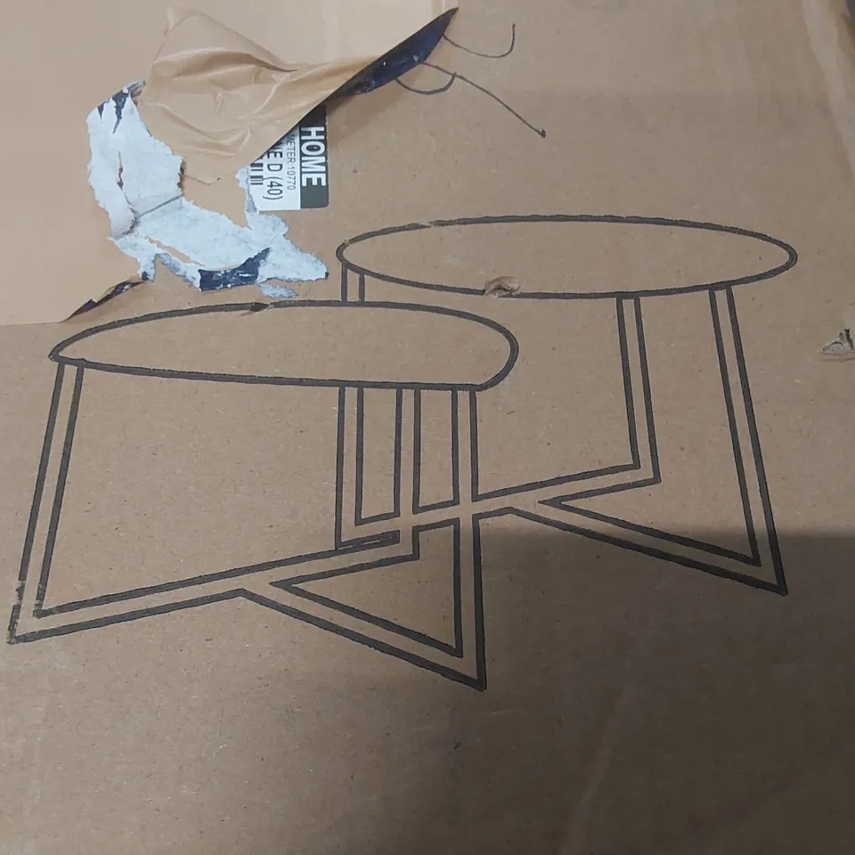 BOXED NESTING COFFEE TABLE  - BLACK