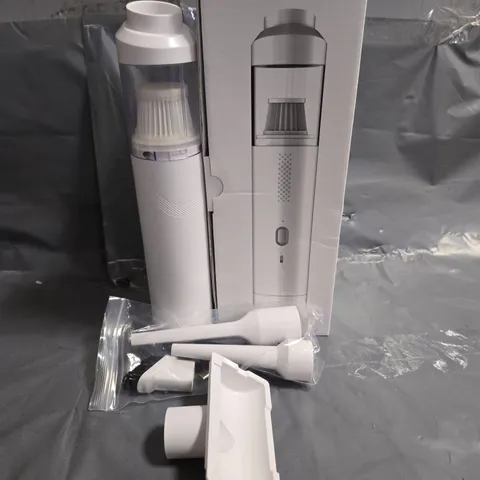 BOXED HOUSEHOLD/VEHICLE VACUUM CLEANER IN WHITE