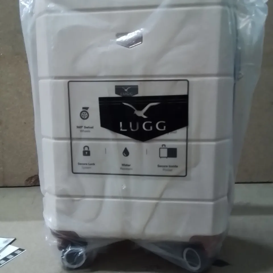 LUGG JETSET TRAVEL SUITCASE CREAM&BROWN