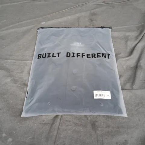 BUILT DIFFERENT POLO T-SHIRT IN NAVY SIZE UK 3XL