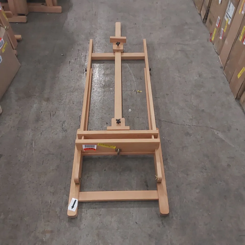 ANGELINNE ROSALIND WHEELER ADJUSTABLE SOLID WOOD H-FRAME EASEL