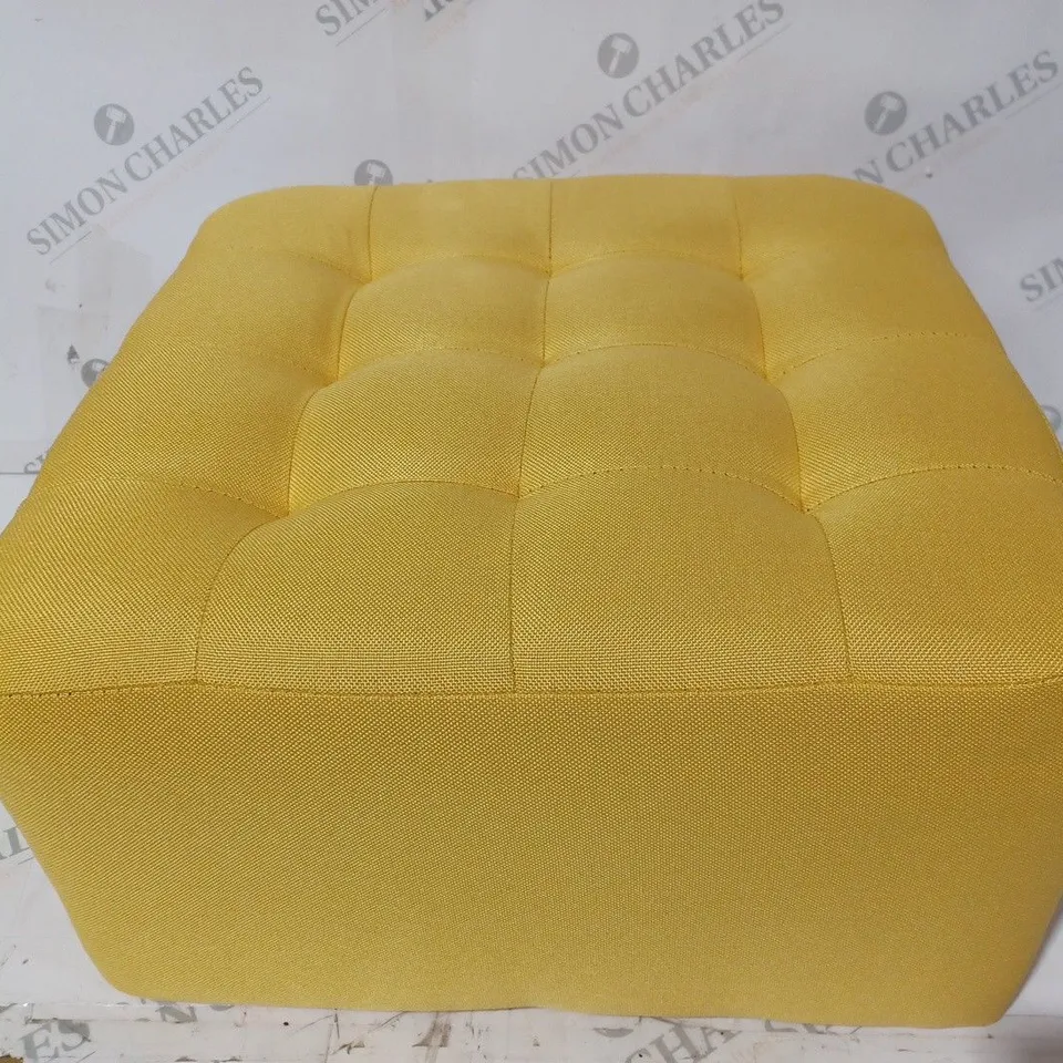 BOXED LIVING AND HOME OTTOMAN IN YELLOW