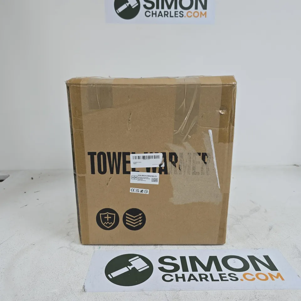 TOWEL WARMER BLACK WITH MANUAL BOXED