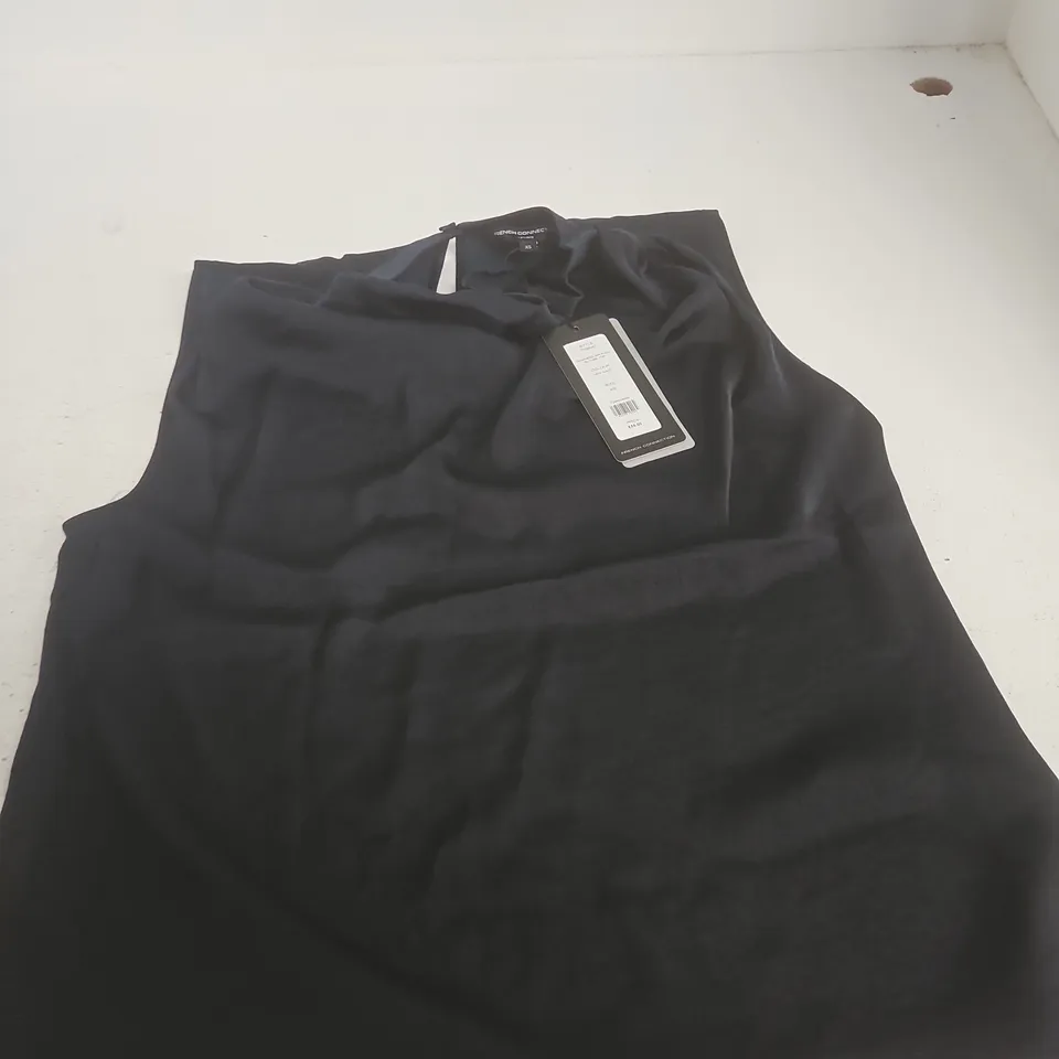 FRENCH CONNECTION DAMASCO AIR FLOW SLEEVELESS TOP – NAVY, XS