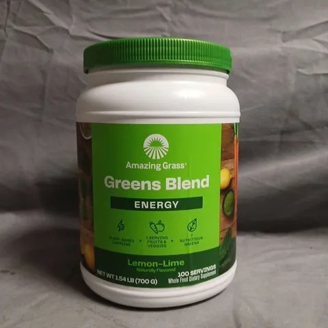 AMAZING GRASS GREENS BLEND ENERGY – LEMON-LIME, 700 G - COLLECTION ONLY 