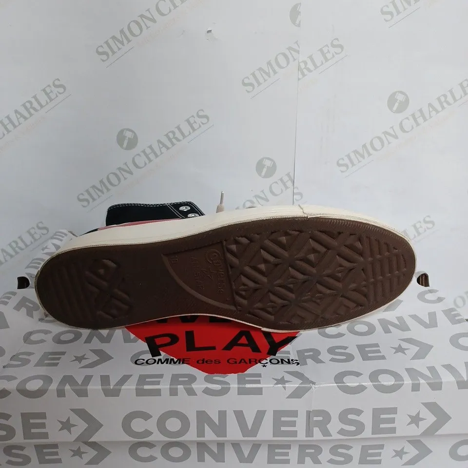 CONVERSE PLAY CHUCK 70 CDG HIGH IN BLACK- UK 10