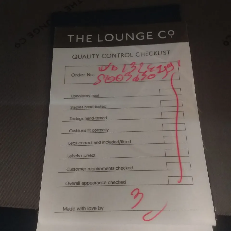 QUALITY BRITISH DESIGNER LOUNGE CO. SOFA DARK BLUE PLUSH FABRIC 