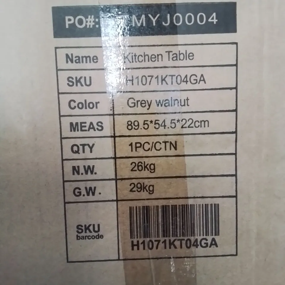 BOXED KITCHEN TABLE WITH STORAGE UNITS