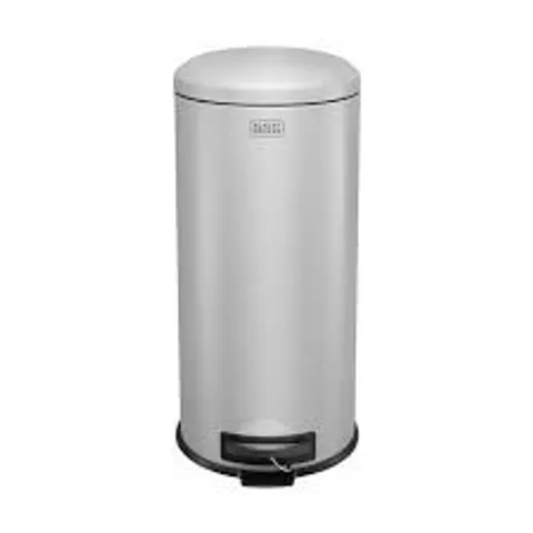BOXED BENROSS 30L DOME LID PEDAL BIN - GREY