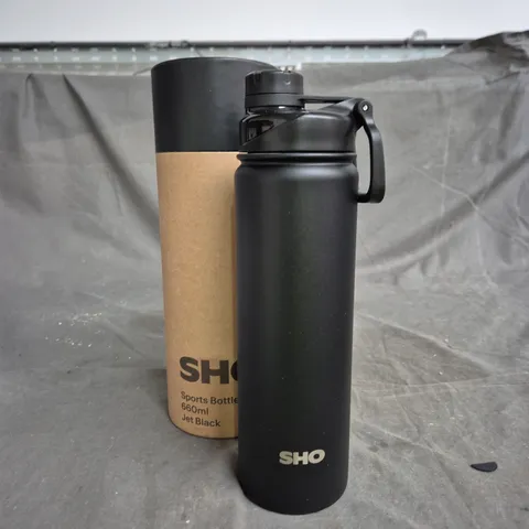 SHO SPORTS BOTTLE 660ML JET BLACK