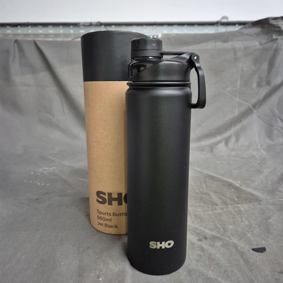 SHO SPORTS BOTTLE 660ML JET BLACK