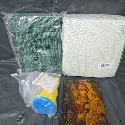 APPROXIMATELY 15 ASSORTED HOUSEHOLD PRODUCTS TO INCLUDE HOME DÉCOR, WATERPROOF COVER, THROWS ETC 
