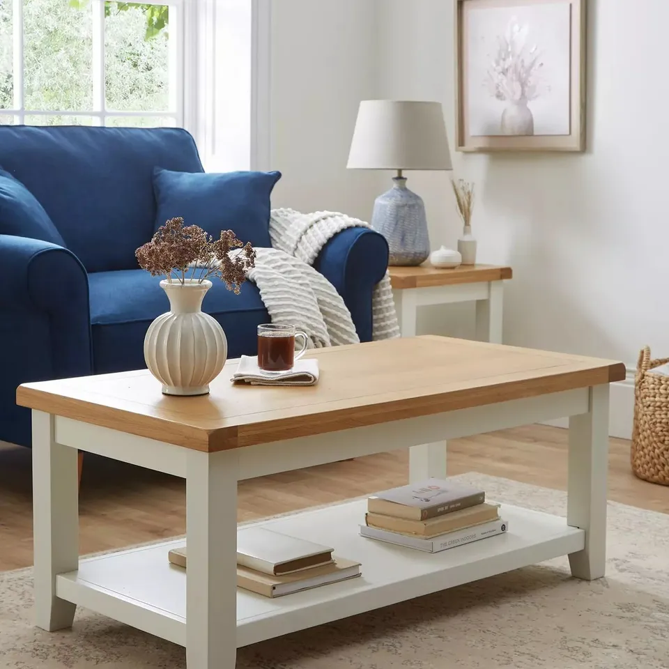 HAMILTON COFFEE TABLE - CONTAINS SOLID WOOD