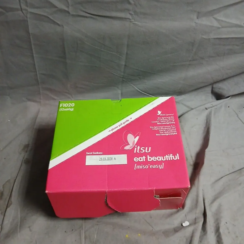 ITSU EAT BEAUTIFUL CHILLI MISO (12X60G) BOXED PACK - DAMAGED BOX