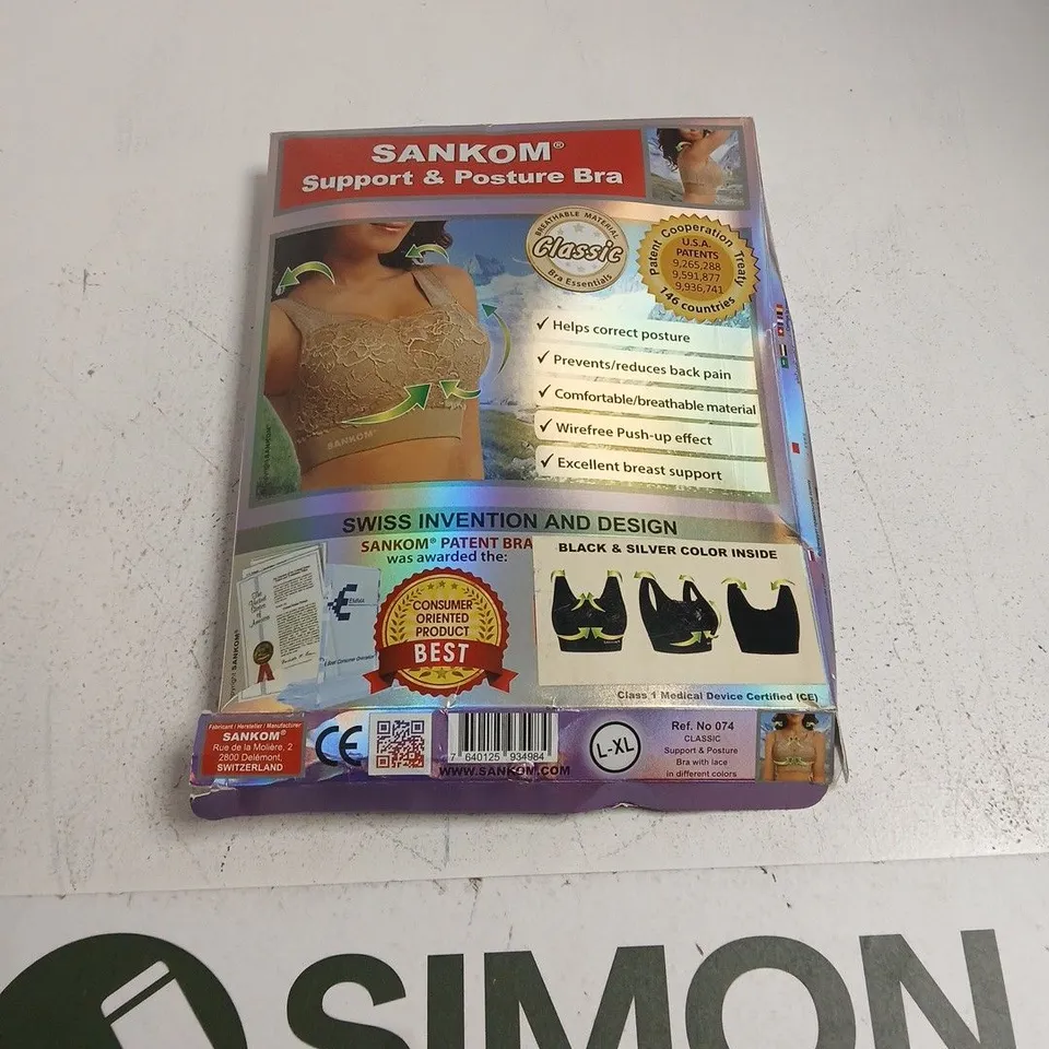 SANKOM SUPPORT & POSTURE BRA – UK L-XL (L-XL