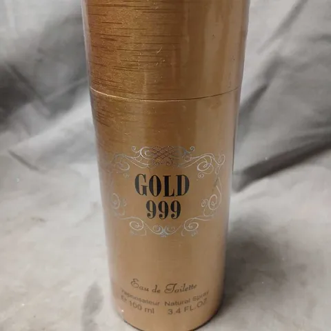 BOXED AND SEALED GOLD 999 EAU DE TOILETTE 100ML