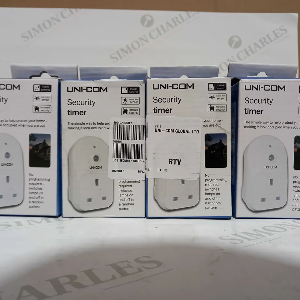 UNI-COM SET OF 4 SECURITY TIMERS