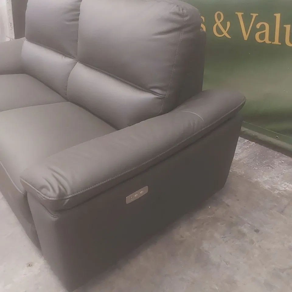 DESIGNER PAVILLION LEATHER 3 SEATER POWER RECLINER SOFA