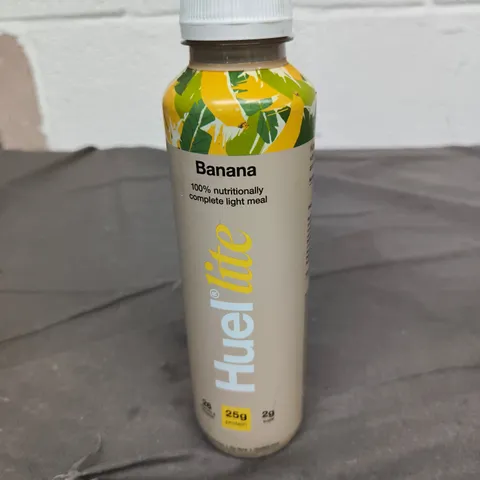 BOX OF APPROXIMATELY 14 ASSORTED DRINK ITEMS INCLUDING HUEL LITE BANANA AND SHEPLEY SPRING WATER 