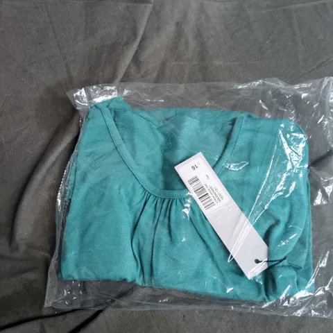 TEAL V-NECK JERSEY VEST TOP, WOMEN'S, UK SIZE 16