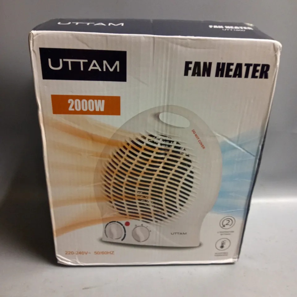 BOXED UTTAM FAN HEATER 2000W 220-240V