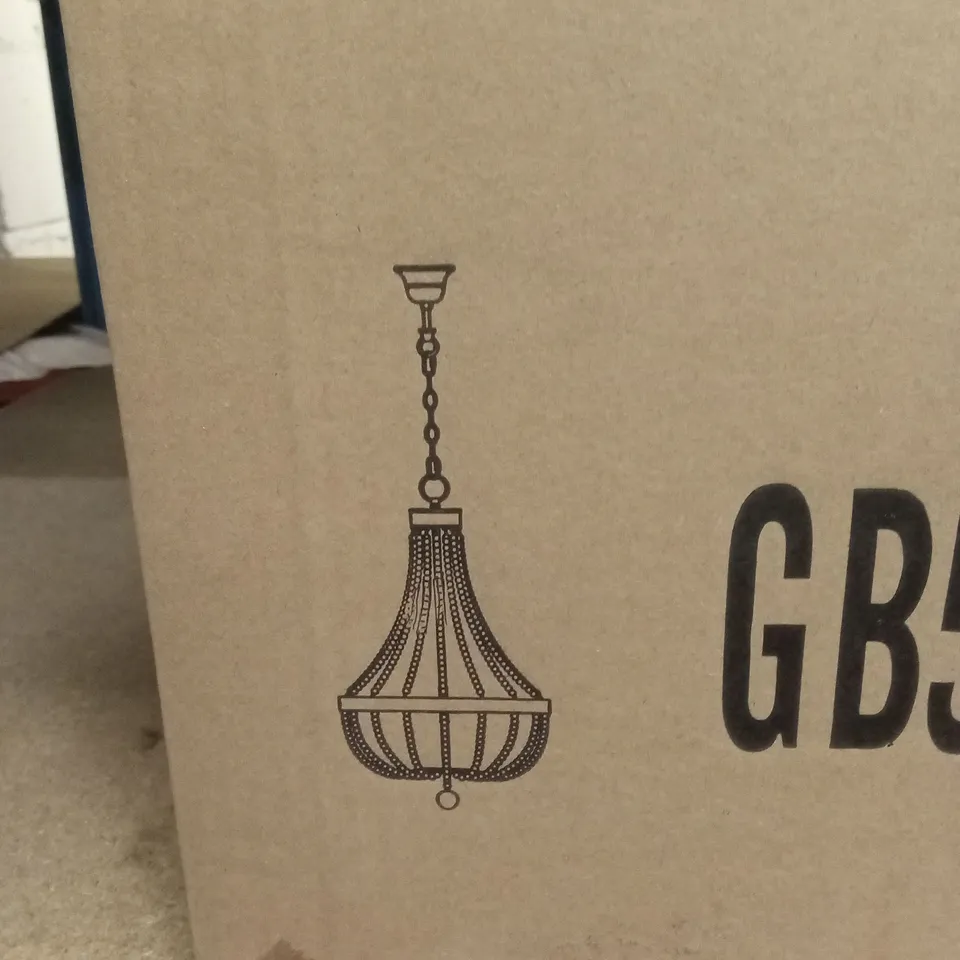 BOXED CADE CHANDELIER LIGHT (1 BOX)