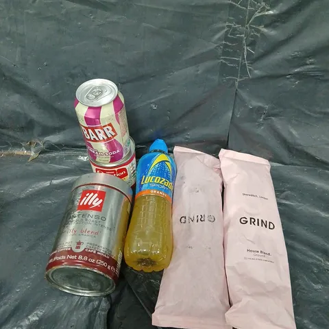 APPROXIMATELY 5 ASSORTED FOOD &DRINK ITEMS TO INCLUDE - BARR CREAM SODA, GRIND COFFEE AND COFFEE  - COLLECTION ONLY