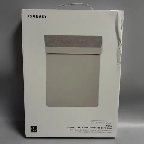 BOXED JOURNEY NEXA LAPTOP SLEEVE WITH WIRELESS CHARGING