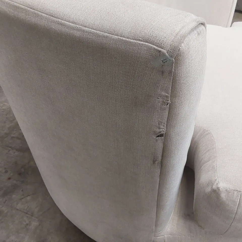 QUALITY DESIGNER ARABELLA FABRIC UPHOLSTERED SWIVEL CHAIR