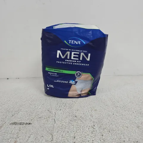 TENA MEN PROTECTIVE UNDERWEAR FOR MEN – SIZE L/XL, 8-PACK
