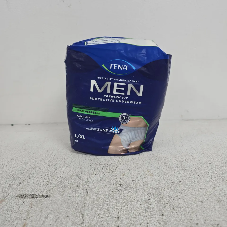 TENA MEN PROTECTIVE UNDERWEAR FOR MEN – SIZE L/XL, 8-PACK