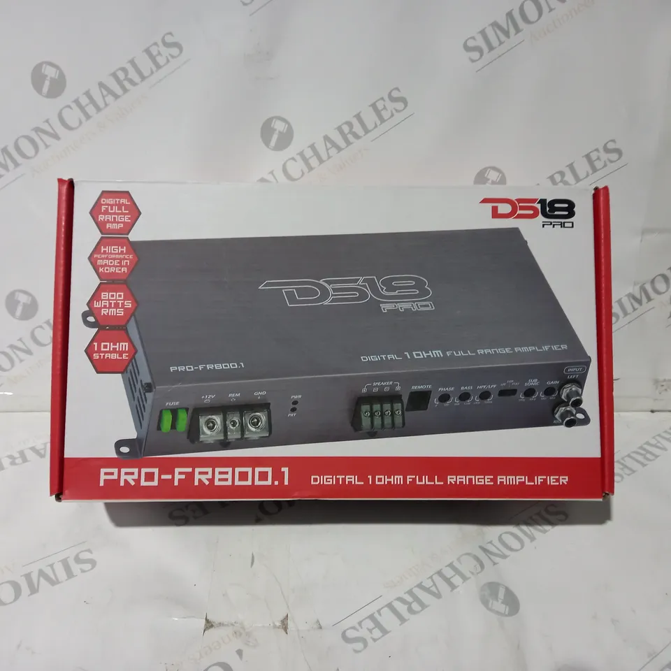 BOXED DS18 PRO-FR800.1 DIGITAL FULL RANGE AMPLIFIER 