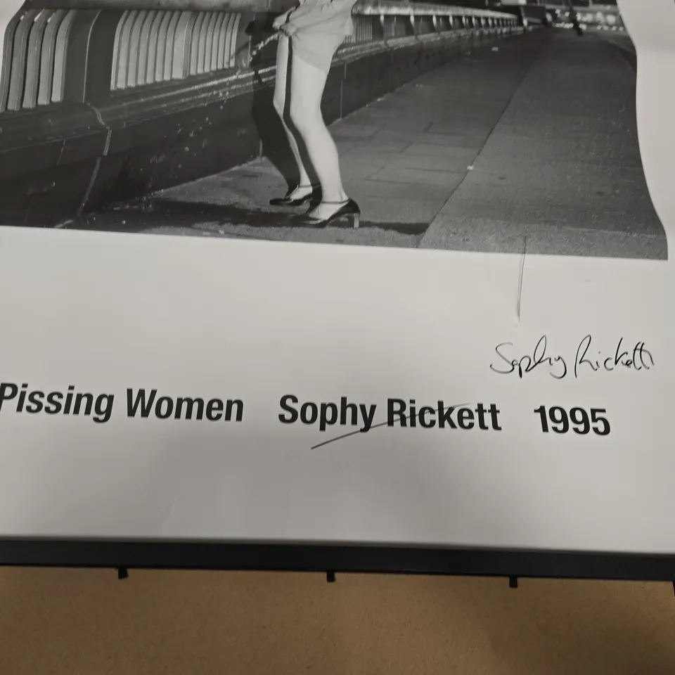 PISSING WOMEN – SOPHY RICKETT, 1995 SIGNED DOUBLE SIDED 