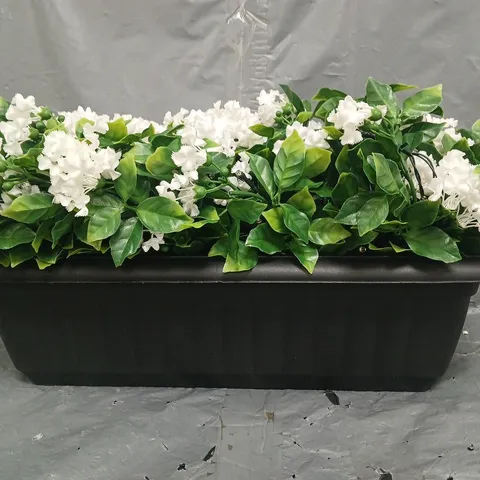 DECORATIVE FAUX FLORAL PLANTER