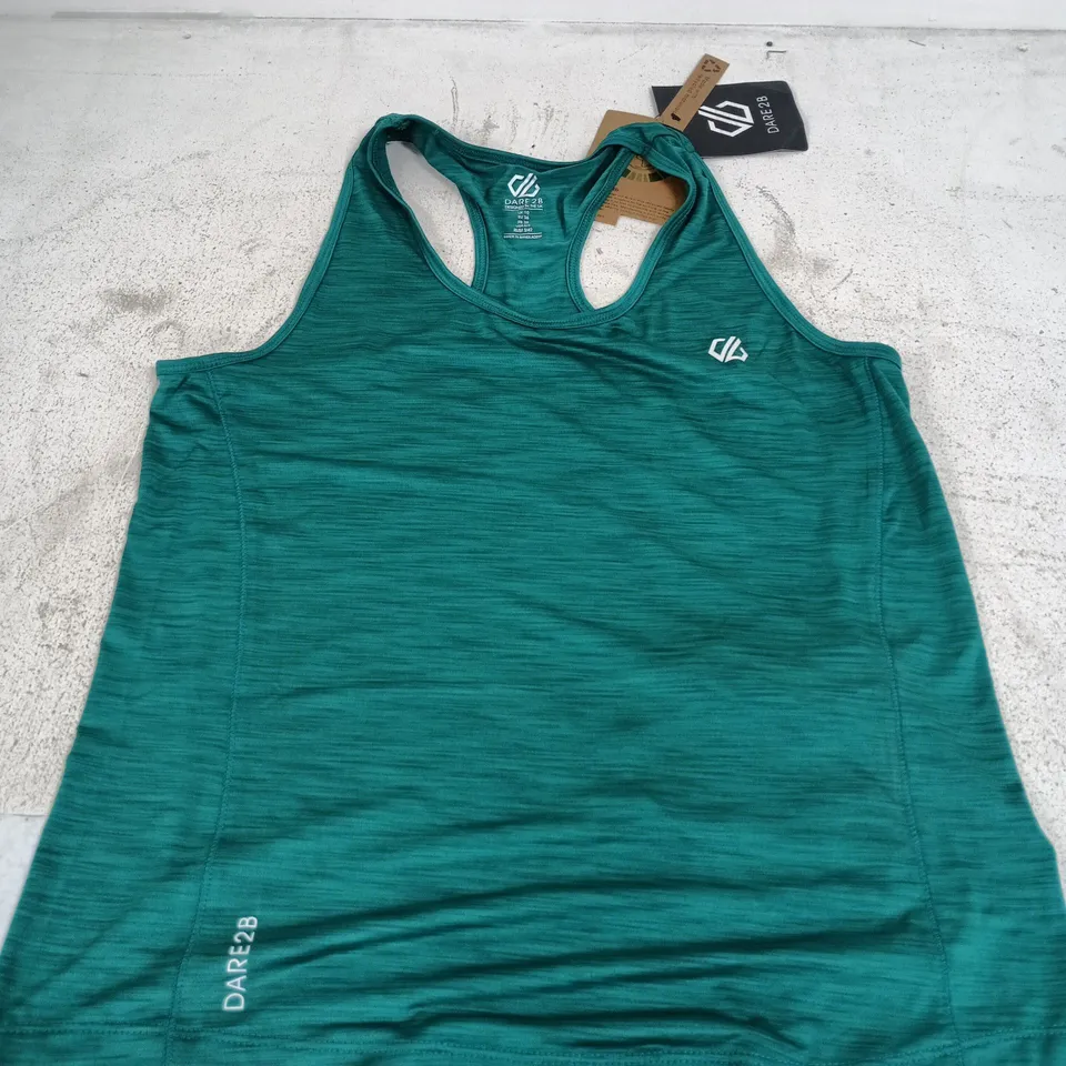 DARE 2B TANK TOP – TEAL GREEN, UK 10 (EU 36)