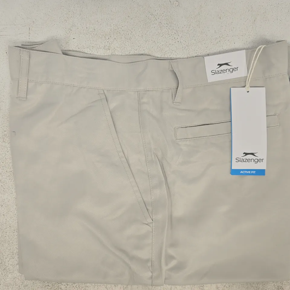 SLAZENGER ACTIVE FIT GOLF SHORTS IN GREY SIZE 34