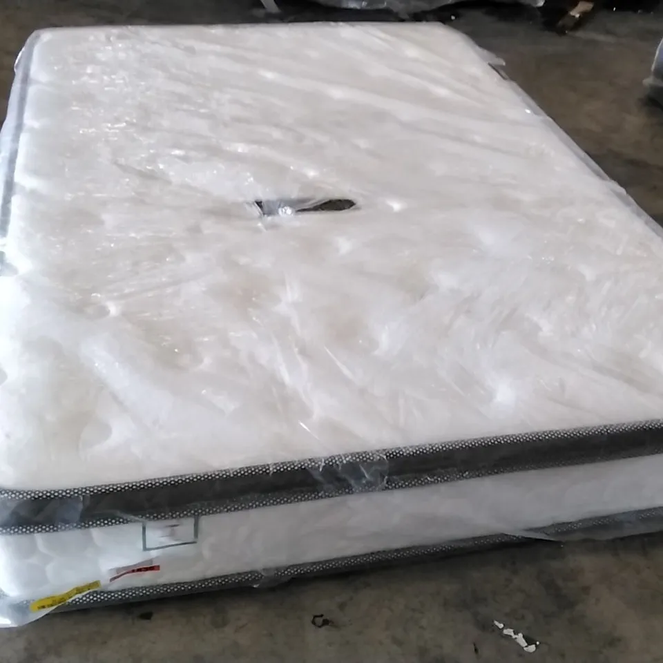 QUALITY BAGGED 4'6" DOUBLE CALTHORPE PILLOW TOP POCKET SPRUNG MATTRESS