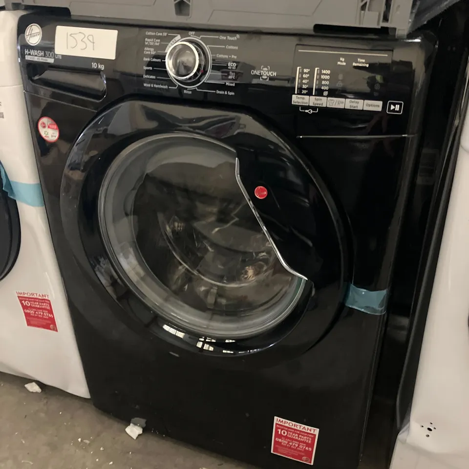 HOOVER H3W4102DABBE-80 H-WASH 300 LITE FREESTANDING 10KG 1400RPM WASHING MACHINE BLACK - UNPROCESSED RAW RETURN