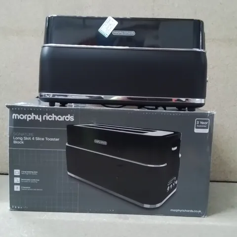 BOXED MORPHY RICHARDS LONG SLOT 4 SLICE TOASTER 